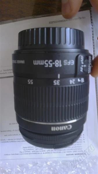 Лот: 2905000. Фото: 1. Обьектив Canon EF-S 18-55mm f... Объективы