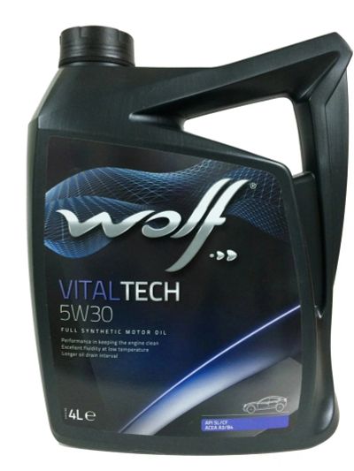 Лот: 16160540. Фото: 1. Масло WOLF VITALTECH 5W30 4л синт. Масла, жидкости