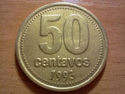 Лот: 6554520. Фото: 1. 50 сентаво аргентина. Америка