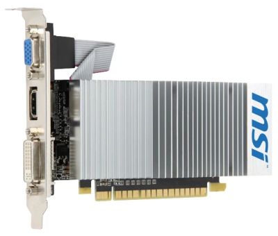 Лот: 5120410. Фото: 1. Видеокарта MSI PCI-E NV N210 1024Mb. Видеокарты