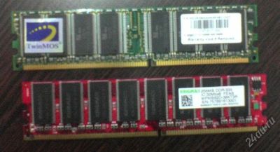 Лот: 936604. Фото: 1. DDR1 2 шт по 256Mb. Оперативная память