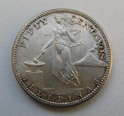 Лот: 1868452. Фото: 1. Амер. филиппины 50 сентаво 1944... Америка