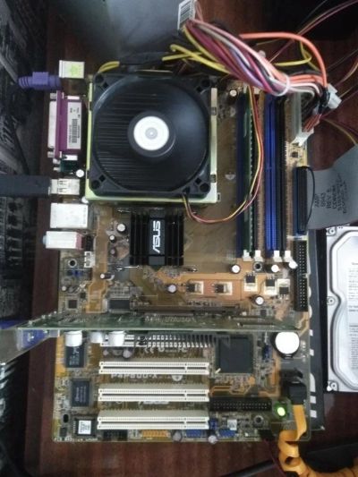 Лот: 10230530. Фото: 1. Комплект для сборки на S478: Asus... Материнские платы