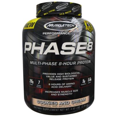 Лот: 11712552. Фото: 1. muscletech phase 8 (2.1 кг) cookies... Спортивное питание, витамины