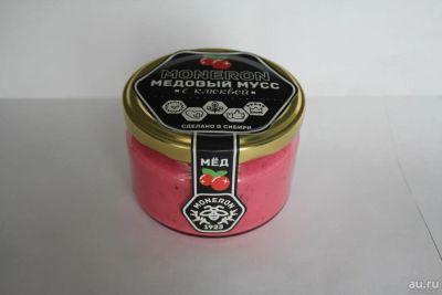Лот: 9706390. Фото: 1. Медовый мусс Монерон c клюквой. Мёд, продукты пчеловодства