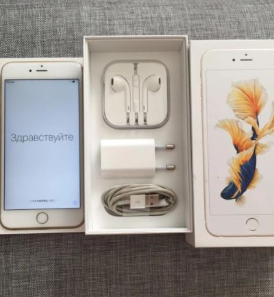Лот: 9559222. Фото: 1. iPhone 6S Plus 64Gb Gold на гарантии. Смартфоны