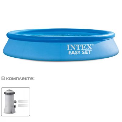 Лот: 24088512. Фото: 1. Бассейн надувной Intex, 305х61... Другое (строительство и ремонт)