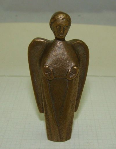 Лот: 11679246. Фото: 1. Фигурка бронзовая Ангел (Q639). Другое (антиквариат)