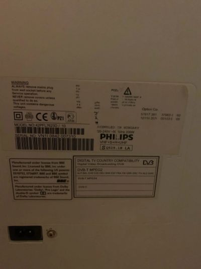Лот: 17540592. Фото: 1. Телевизо Philips не исправен. Запчасти для телевизоров, видеотехники, аудиотехники