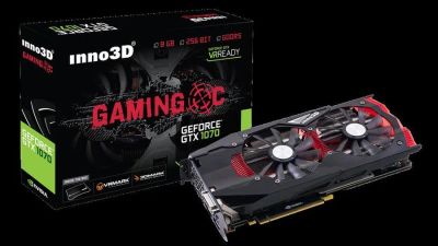 Лот: 11770739. Фото: 1. Видеокарта inno3d 1070 gaming... Видеокарты
