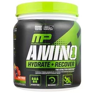 Лот: 12490445. Фото: 1. Amino 1 Hydrate + Recover, 426гр... Спортивное питание, витамины