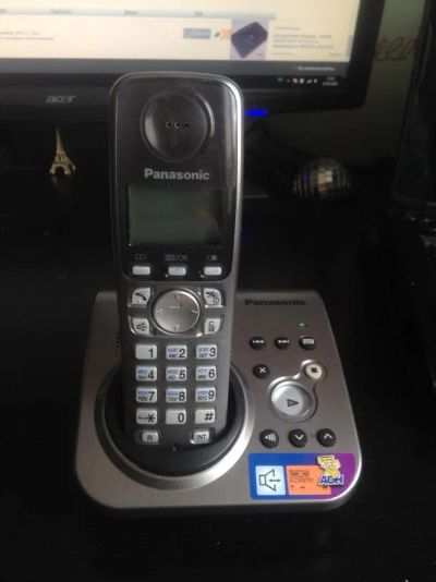 Лот: 5278474. Фото: 1. Радиотелефон Panasonic KX-TG7225RUM. DECT и радиотелефоны