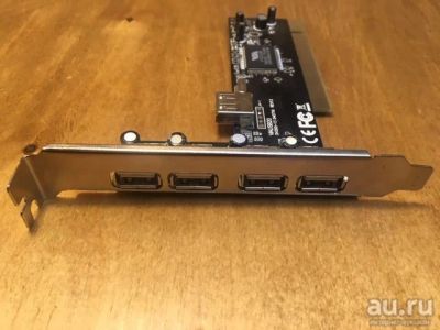 Лот: 13829115. Фото: 1. Контроллер USB 2.0 PCI. Платы расширения, контроллеры, доп. порты