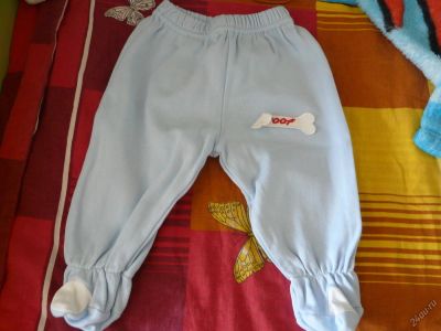 Лот: 6233106. Фото: 1. Ползунки голубые. Ползунки, распашонки, слипы