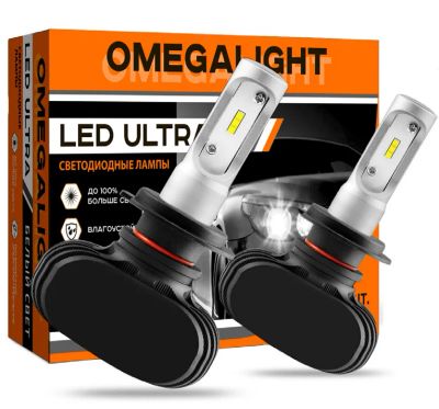 Лот: 12049160. Фото: 1. Лампа LED Omegalight Ultra H4... Оптика и освещение