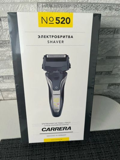 Лот: 23528775. Фото: 1. Новая Электробритва Carrera №520. Укладка и стрижка волос, бритьё, эпиляция
