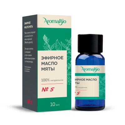 Лот: 23260704. Фото: 1. АромаБио масло эфирное мята 10мл. Лекарства