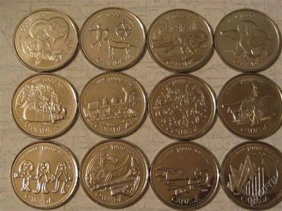 Лот: 2339375. Фото: 1. Канада 25 центов 1999 г полный... Наборы монет