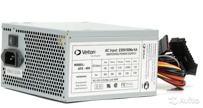 Лот: 11360119. Фото: 1. Блок питания 400W Velton ATX-400... Корпуса, блоки питания