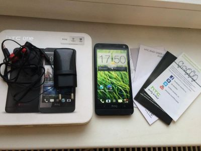 Лот: 5154195. Фото: 1. HTC ONE M7 32gb, LTE (Полный комплект... Смартфоны