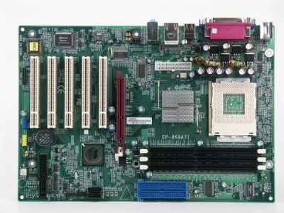 Лот: 4999395. Фото: 1. Хорошая мат плата EPOX + Процессор... Материнские платы