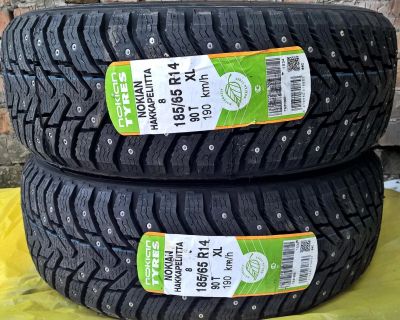 Лот: 6292520. Фото: 1. Шины 185/65 R14 Nokian hakkapeliitta... Шины