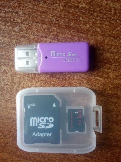 Лот: 14407854. Фото: 1. Флешкарта micro SD 64GB + в подарок... USB-флеш карты