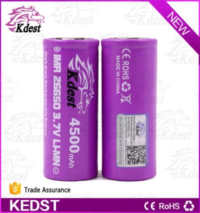 Лот: 14281943. Фото: 1. Аккумулятор 26650 Kdest 4500mAh. Батарейки, аккумуляторы, элементы питания