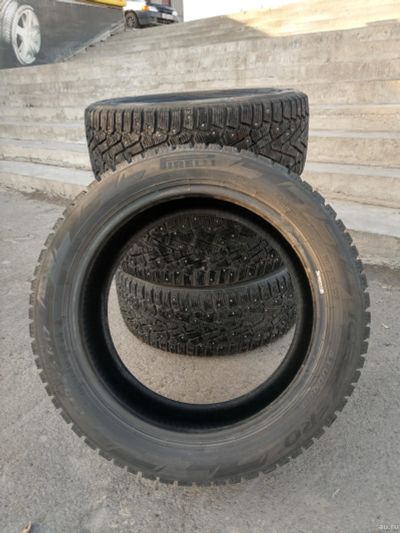 Лот: 13614629. Фото: 1. Шипованные зимние шины Pirelli... Шины
