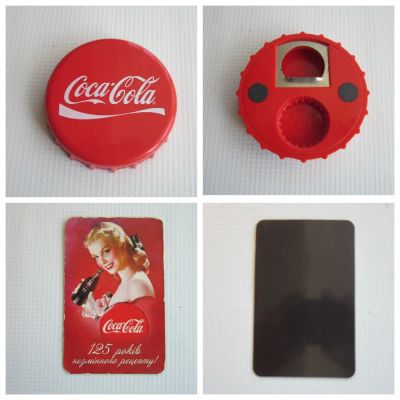 Лот: 25522275. Фото: 1. Магниты Coca-Cola. Цена за 2 шт... Магниты сувенирные