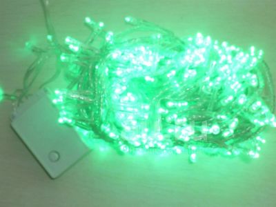 Лот: 18434939. Фото: 1. 300 LED гирлянда зеленая, более... Гирлянды, шарики, новогодние аксессуары