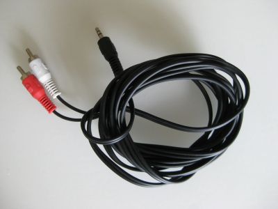 Лот: 17992491. Фото: 1. Кабель mini-jack - 2 x RCA 3м... Другое (аудиотехника)