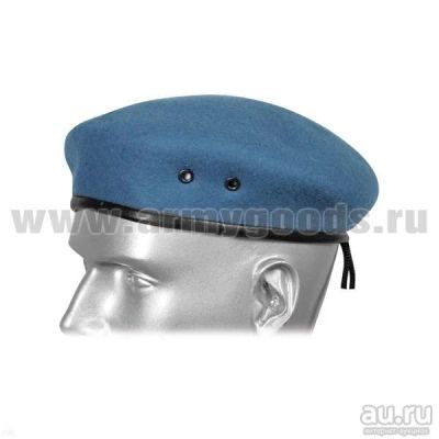 Лот: 13597940. Фото: 1. Берет бесшовный голубой (56). Униформа