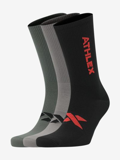 Лот: 25543021. Фото: 1. Носки Athlex, 3 пары, Мультицвет. Другое (спортивная одежда)