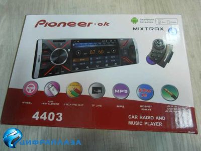 Лот: 21077542. Фото: 1. Автомагнитола Pioneeir 4403 (Bluetooth... Автомагнитолы