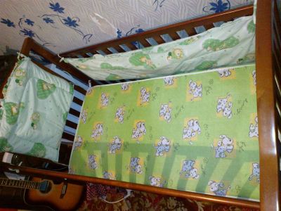 Лот: 3552146. Фото: 1. Продам кровать+бортики+матрац. Детские кровати и кроватки