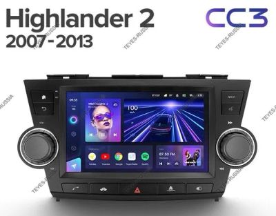 Лот: 20831290. Фото: 1. Магнитола Teyes CC3L Toyota Highlander... Автомагнитолы