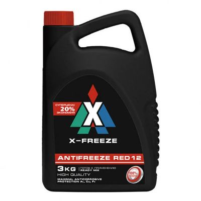 Лот: 16122892. Фото: 1. X-FREEZE red Антифриз красный... Масла, жидкости