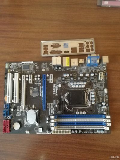 Лот: 18547539. Фото: 1. Asrock H55DE3. Материнские платы