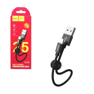 Лот: 17333319. Фото: 1. Кабель HOCO X35 Lightning, Black... Дата-кабели, переходники