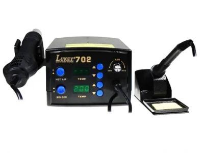 Лот: 4187245. Фото: 1. Паяльная станция Lukey 702. Радиолюбительский инструмент