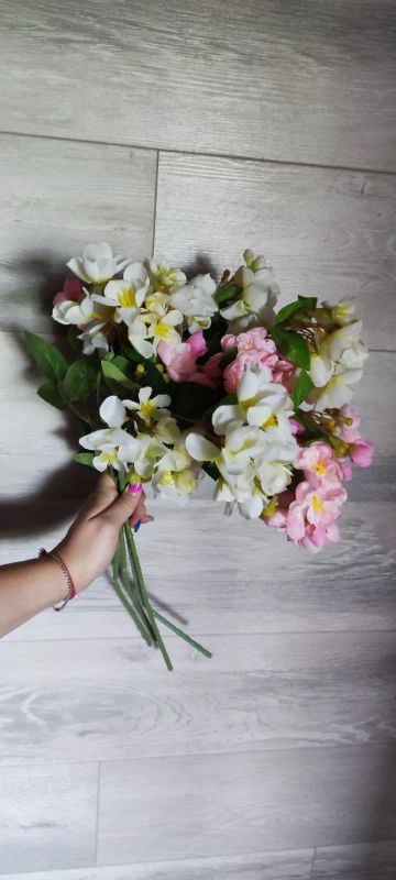 Лот: 23523558. Фото: 1. Искусственные цветы. Ветка яблони... Искусственные и сувенирные цветы