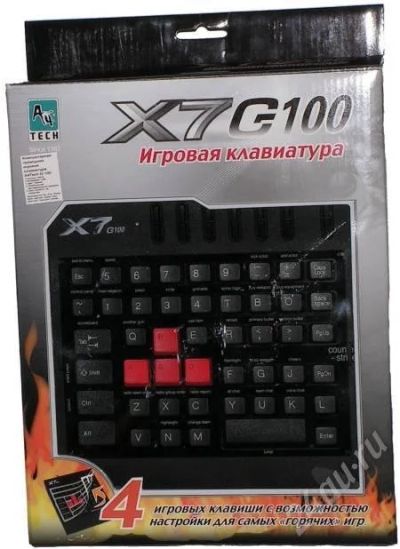 Лот: 27411. Фото: 1. Игровая клавиатура A4Tech X7G100. Красноярск