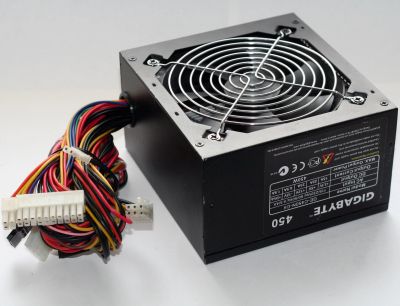 Лот: 17815466. Фото: 1. Gigabyte 450 (GE-C450N-C4) Black... Корпуса, блоки питания