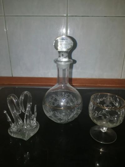 Лот: 22849177. Фото: 1. Хрустальный графин. Кувшины, графины