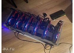 Лот: 18332407. Фото: 1. Майнинг ФЕРМА 1080 ti 6 видеокарт... Майнинг фермы, товары для майнинга