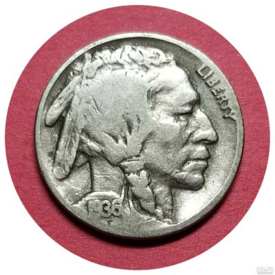 Лот: 15292978. Фото: 1. США 5 центов 1936 года. Индеец... Америка