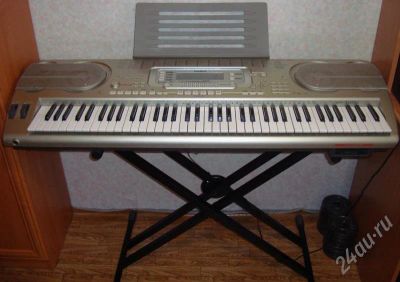 Лот: 736829. Фото: 1. Синтезатор CASIO WK-3800 + стойка. Клавишные