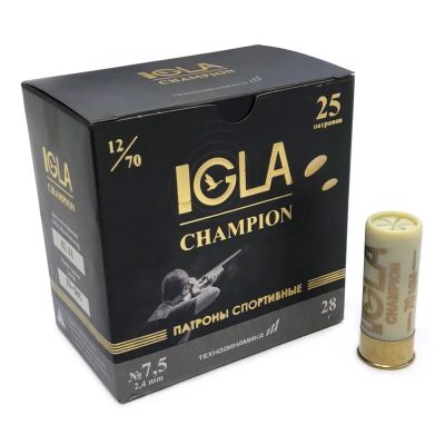 Лот: 24769746. Фото: 1. Патрон 12x70 (IGLA) "Igla-Champion... Патроны