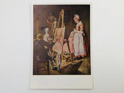Лот: 23298525. Фото: 1. Фисов Иван. Юный живописец. Открытка... Открытки, конверты